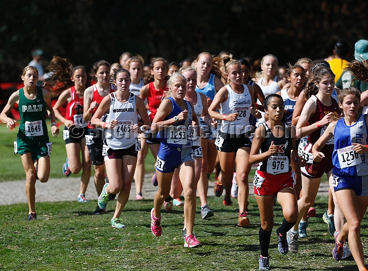 2014StanfordD1Girls-140.JPG - D1 girls race at the Stanford Invitational, September 27, Stanford Golf Course, Stanford, California.