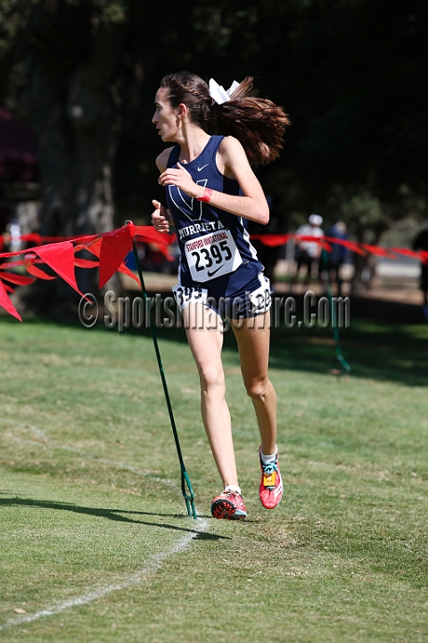 2014StanfordD1Girls-153.JPG - D1 girls race at the Stanford Invitational, September 27, Stanford Golf Course, Stanford, California.
