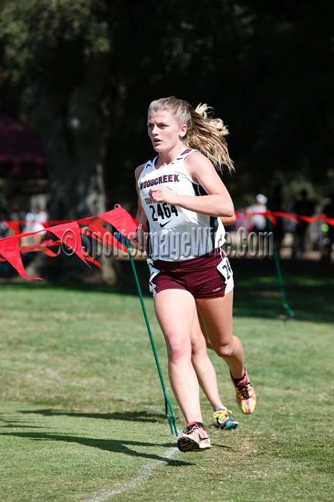 2014StanfordD1Girls-161.JPG - D1 girls race at the Stanford Invitational, September 27, Stanford Golf Course, Stanford, California.