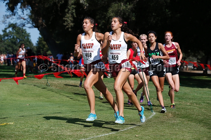 2014StanfordD1Girls-179.JPG - D1 girls race at the Stanford Invitational, September 27, Stanford Golf Course, Stanford, California.