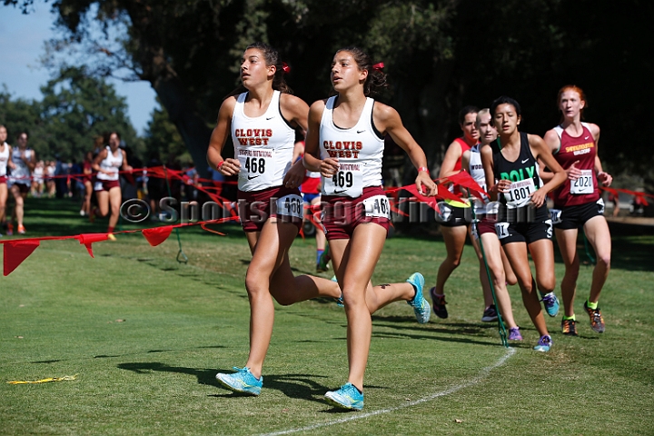 2014StanfordD1Girls-180.JPG - D1 girls race at the Stanford Invitational, September 27, Stanford Golf Course, Stanford, California.