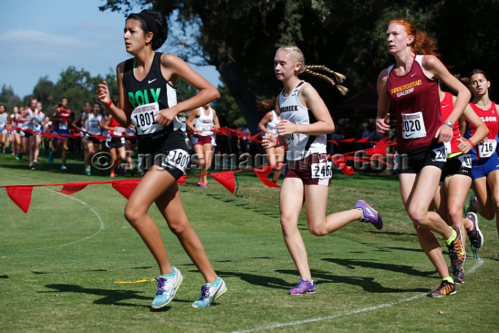 2014StanfordD1Girls-185.JPG - D1 girls race at the Stanford Invitational, September 27, Stanford Golf Course, Stanford, California.