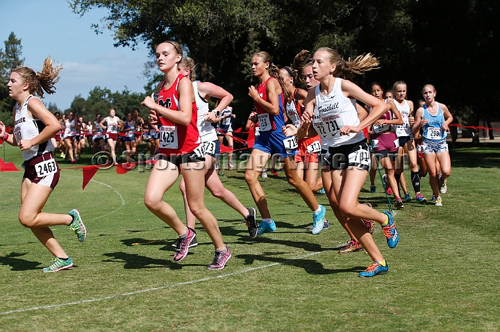 2014StanfordD1Girls-187.JPG - D1 girls race at the Stanford Invitational, September 27, Stanford Golf Course, Stanford, California.