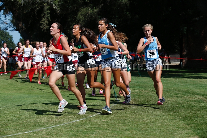 2014StanfordD1Girls-199.JPG - D1 girls race at the Stanford Invitational, September 27, Stanford Golf Course, Stanford, California.