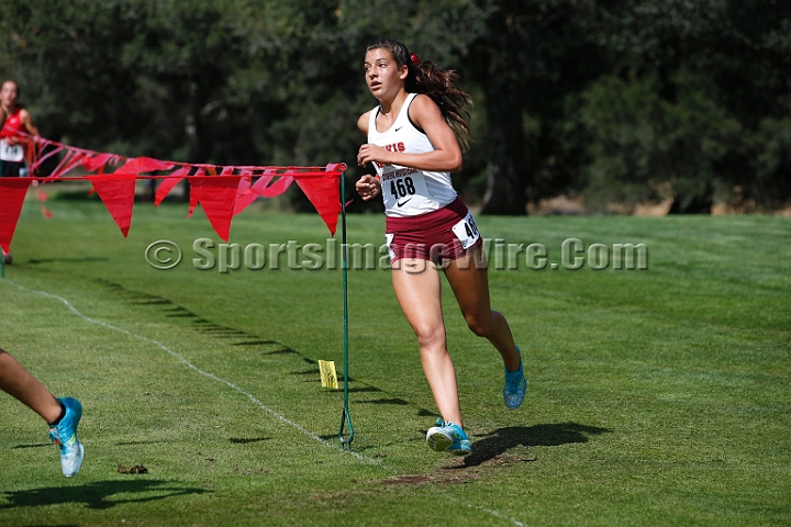2014StanfordD1Girls-233.JPG - D1 girls race at the Stanford Invitational, September 27, Stanford Golf Course, Stanford, California.