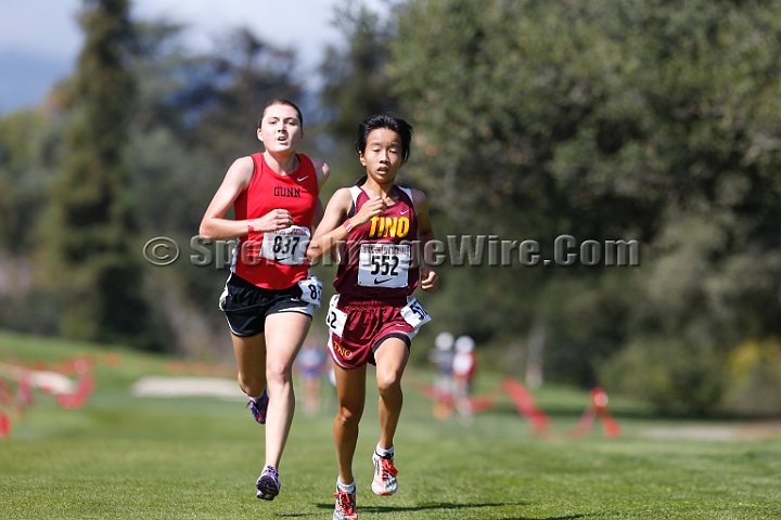 2014StanfordD1Girls-242.JPG - D1 girls race at the Stanford Invitational, September 27, Stanford Golf Course, Stanford, California.