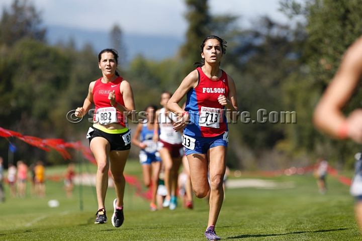 2014StanfordD1Girls-274.JPG - D1 girls race at the Stanford Invitational, September 27, Stanford Golf Course, Stanford, California.