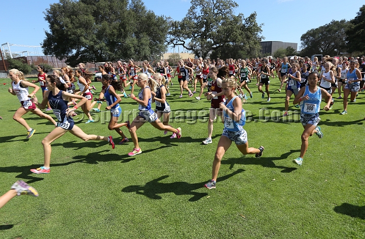 2014StanfordD1Girls-298A.JPG - D1 girls race at the Stanford Invitational, September 27, Stanford Golf Course, Stanford, California.