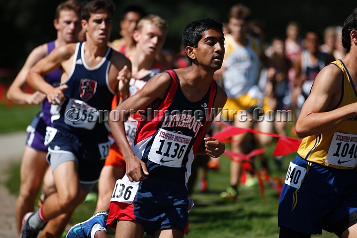 2014StanfordD2Boys-012.JPG - D2 boys race at the Stanford Invitational, September 27, Stanford Golf Course, Stanford, California.