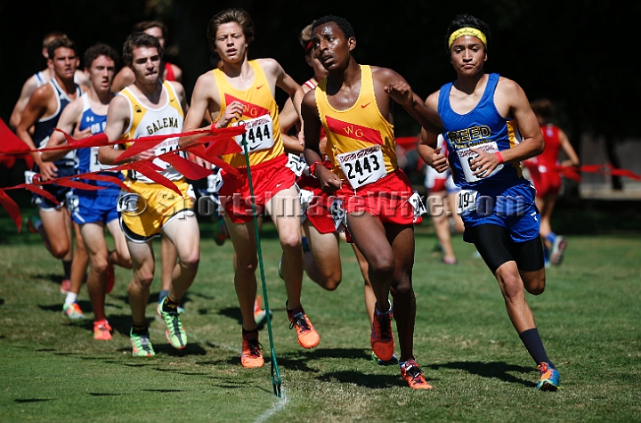 2014StanfordD2Boys-025.JPG - D2 boys race at the Stanford Invitational, September 27, Stanford Golf Course, Stanford, California.