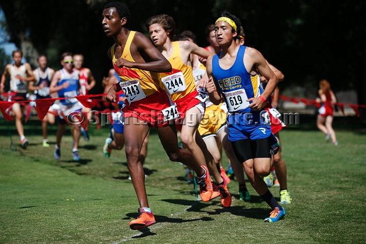 2014StanfordD2Boys-030.JPG - D2 boys race at the Stanford Invitational, September 27, Stanford Golf Course, Stanford, California.