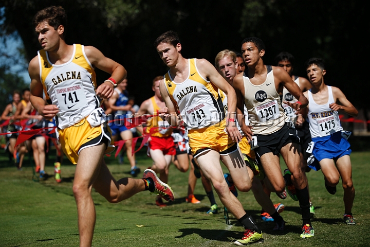 2014StanfordD2Boys-052.JPG - D2 boys race at the Stanford Invitational, September 27, Stanford Golf Course, Stanford, California.