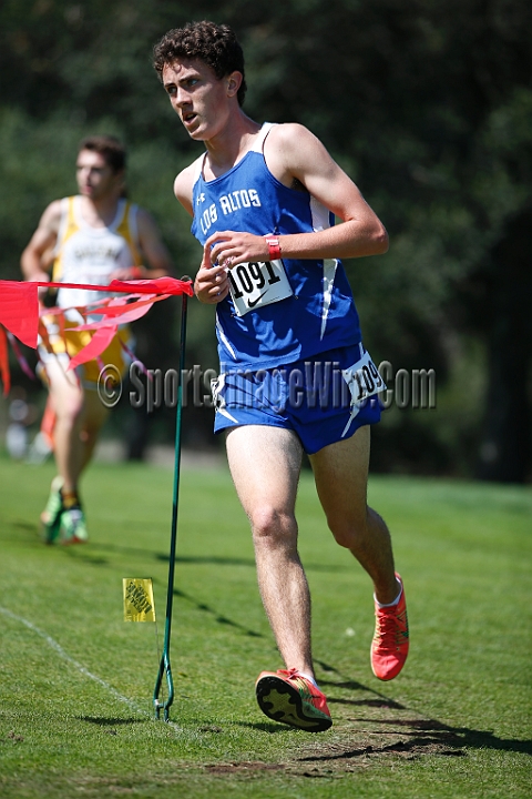 2014StanfordD2Boys-085.JPG - D2 boys race at the Stanford Invitational, September 27, Stanford Golf Course, Stanford, California.