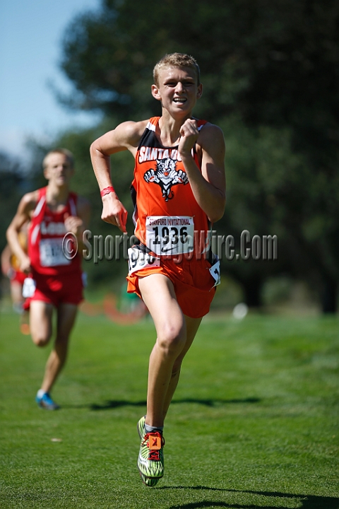 2014StanfordD2Boys-175.JPG - D2 boys race at the Stanford Invitational, September 27, Stanford Golf Course, Stanford, California.