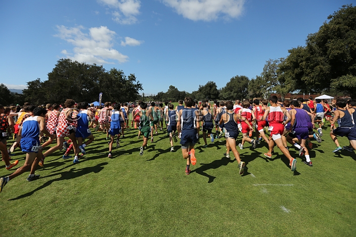 2014StanfordD2Boys-218.JPG - D2 boys race at the Stanford Invitational, September 27, Stanford Golf Course, Stanford, California.