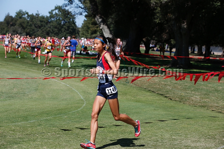 2014StanfordD2Girls-035.JPG - D2 girls race at the Stanford Invitational, September 27, Stanford Golf Course, Stanford, California.