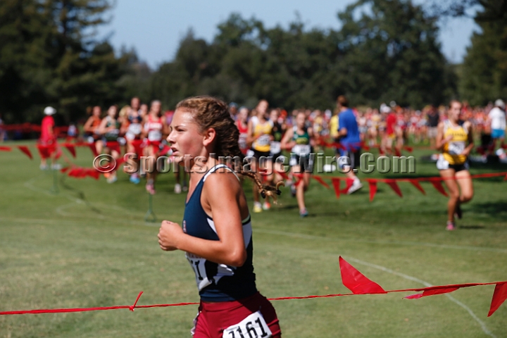 2014StanfordD2Girls-041.JPG - D2 girls race at the Stanford Invitational, September 27, Stanford Golf Course, Stanford, California.