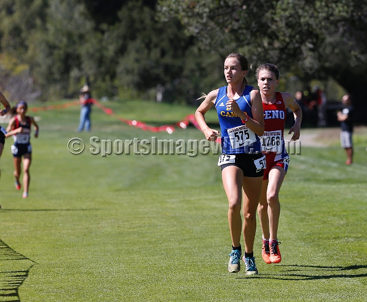 2014StanfordD2Girls-043.JPG - D2 girls race at the Stanford Invitational, September 27, Stanford Golf Course, Stanford, California.