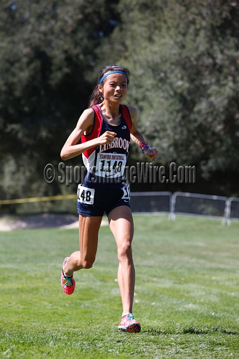 2014StanfordD2Girls-066.JPG - D2 girls race at the Stanford Invitational, September 27, Stanford Golf Course, Stanford, California.