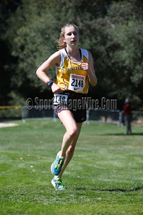 2014StanfordD2Girls-093.JPG - D2 girls race at the Stanford Invitational, September 27, Stanford Golf Course, Stanford, California.