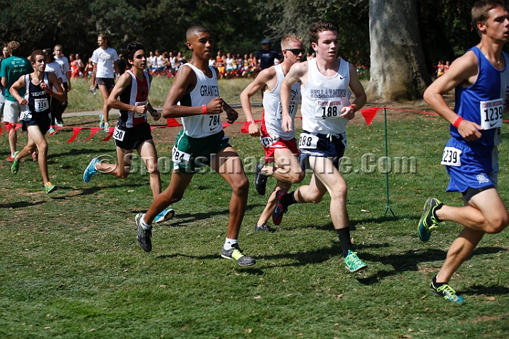 2014StanfordSeededBoys-321.JPG - Seeded boys race at the Stanford Invitational, September 27, Stanford Golf Course, Stanford, California.