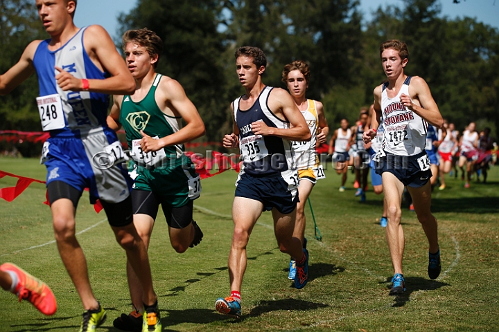 2014StanfordSeededBoys-362.JPG - Seeded boys race at the Stanford Invitational, September 27, Stanford Golf Course, Stanford, California.