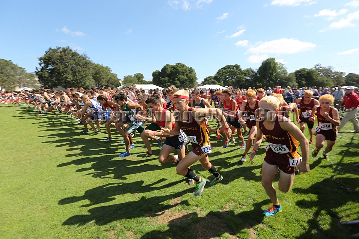 2014StanfordSeededBoys-592.JPG - Seeded boys race at the Stanford Invitational, September 27, Stanford Golf Course, Stanford, California.