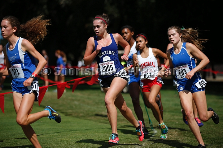 2014StanfordSeededGirls-033.JPG - Seeded girls race at the Stanford Invitational, September 27, Stanford Golf Course, Stanford, California.