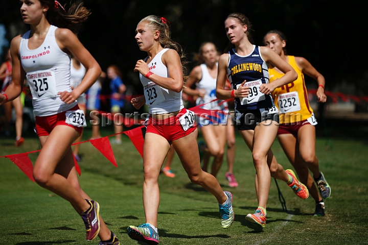 2014StanfordSeededGirls-043.JPG - Seeded girls race at the Stanford Invitational, September 27, Stanford Golf Course, Stanford, California.