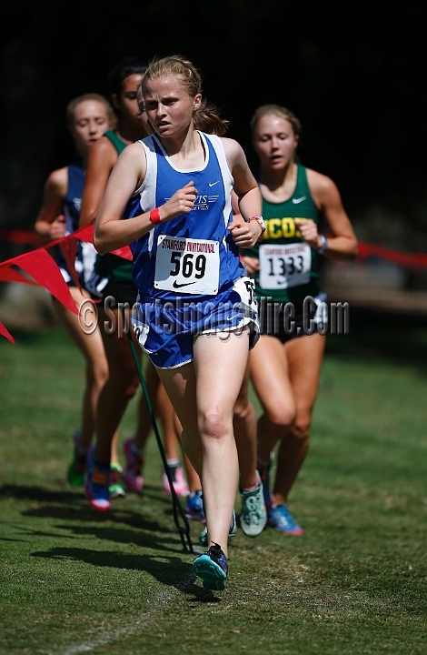 2014StanfordSeededGirls-060.JPG - Seeded girls race at the Stanford Invitational, September 27, Stanford Golf Course, Stanford, California.
