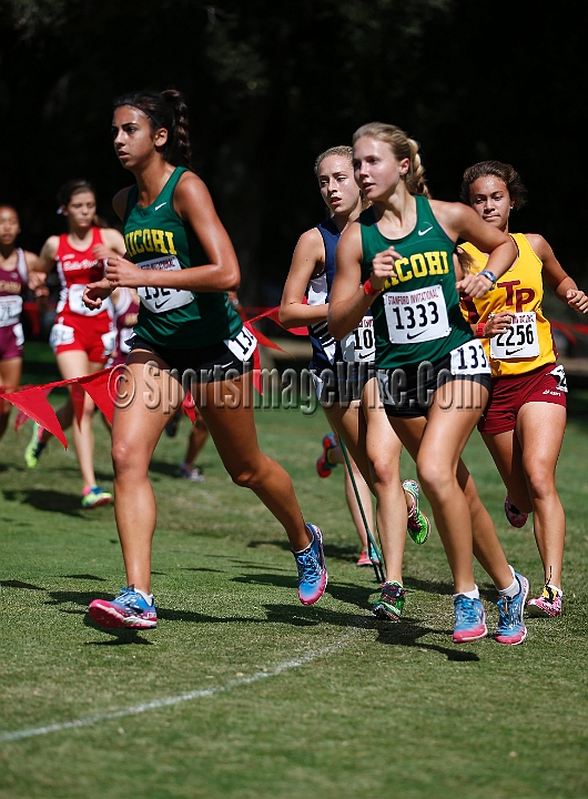 2014StanfordSeededGirls-063.JPG - Seeded girls race at the Stanford Invitational, September 27, Stanford Golf Course, Stanford, California.