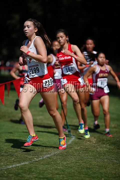 2014StanfordSeededGirls-067.JPG - Seeded girls race at the Stanford Invitational, September 27, Stanford Golf Course, Stanford, California.