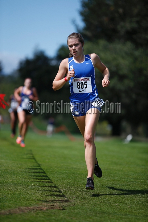 2014StanfordSeededGirls-078.JPG - Seeded girls race at the Stanford Invitational, September 27, Stanford Golf Course, Stanford, California.