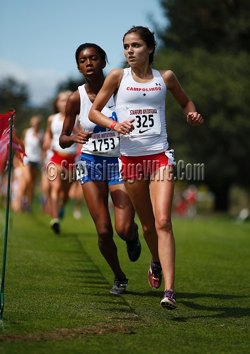 2014StanfordSeededGirls-099.JPG - Seeded girls race at the Stanford Invitational, September 27, Stanford Golf Course, Stanford, California.