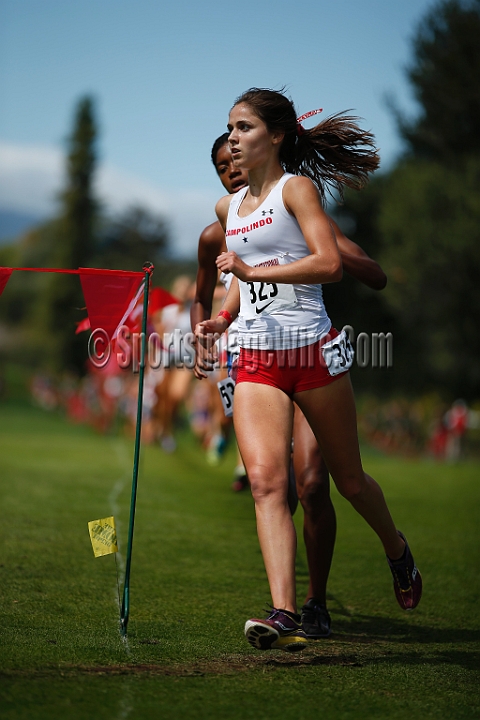 2014StanfordSeededGirls-102.JPG - Seeded girls race at the Stanford Invitational, September 27, Stanford Golf Course, Stanford, California.
