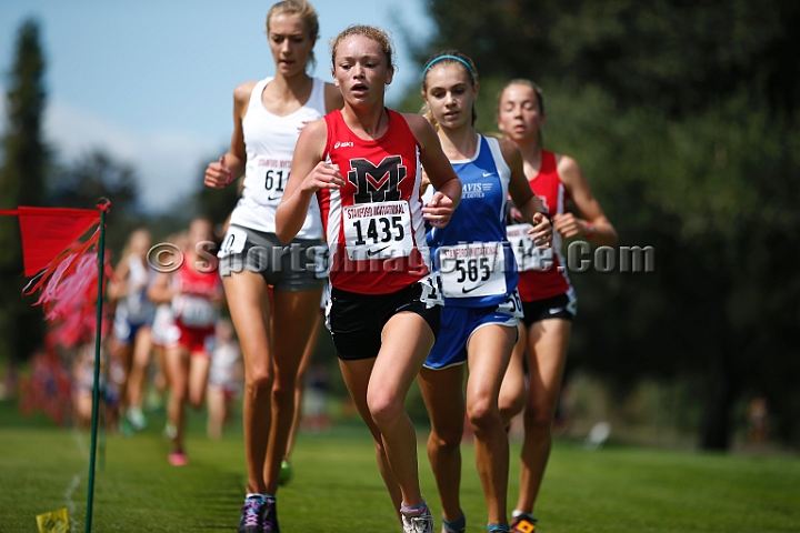 2014StanfordSeededGirls-115.JPG - Seeded girls race at the Stanford Invitational, September 27, Stanford Golf Course, Stanford, California.
