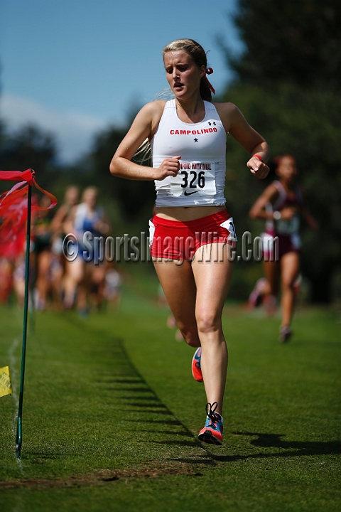 2014StanfordSeededGirls-128.JPG - Seeded girls race at the Stanford Invitational, September 27, Stanford Golf Course, Stanford, California.