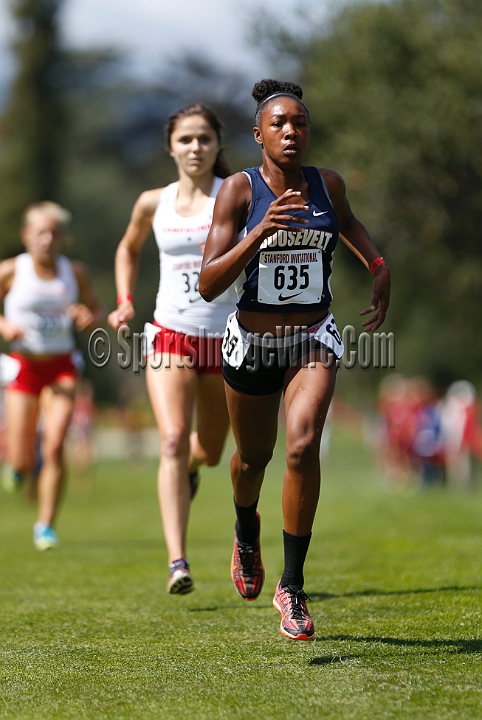 2014StanfordSeededGirls-163.JPG - Seeded girls race at the Stanford Invitational, September 27, Stanford Golf Course, Stanford, California.