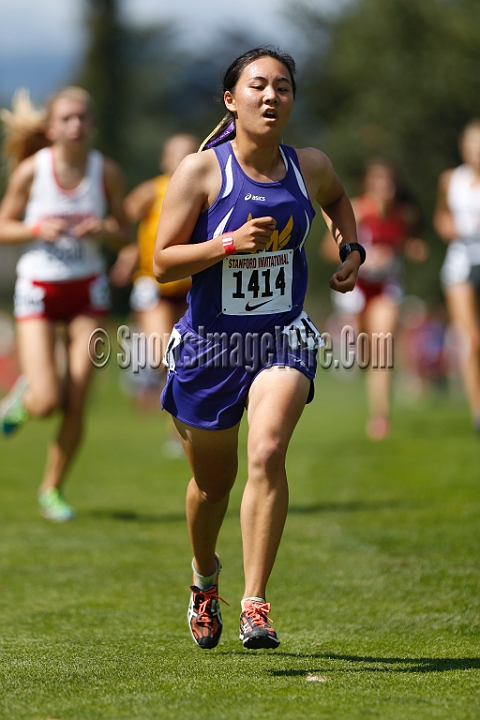 2014StanfordSeededGirls-194.JPG - Seeded girls race at the Stanford Invitational, September 27, Stanford Golf Course, Stanford, California.