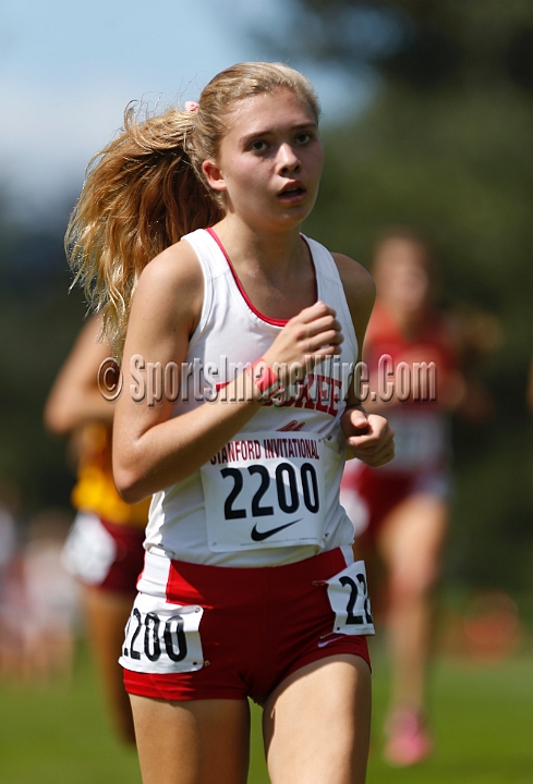 2014StanfordSeededGirls-198.JPG - Seeded girls race at the Stanford Invitational, September 27, Stanford Golf Course, Stanford, California.
