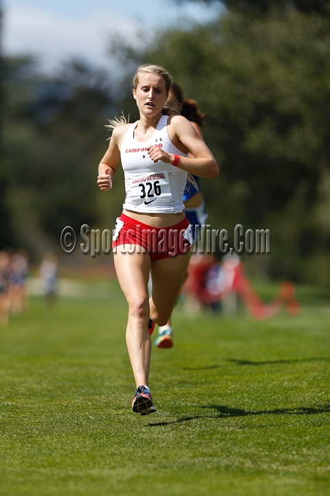 2014StanfordSeededGirls-218.JPG - Seeded girls race at the Stanford Invitational, September 27, Stanford Golf Course, Stanford, California.