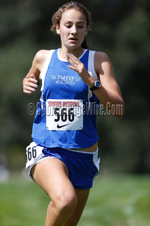 2014StanfordSeededGirls-226.JPG - Seeded girls race at the Stanford Invitational, September 27, Stanford Golf Course, Stanford, California.