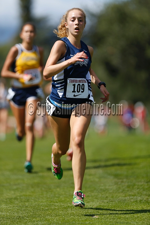 2014StanfordSeededGirls-239.JPG - Seeded girls race at the Stanford Invitational, September 27, Stanford Golf Course, Stanford, California.