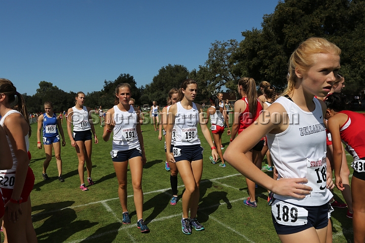2014StanfordSeededGirls-247.JPG - Seeded girls race at the Stanford Invitational, September 27, Stanford Golf Course, Stanford, California.
