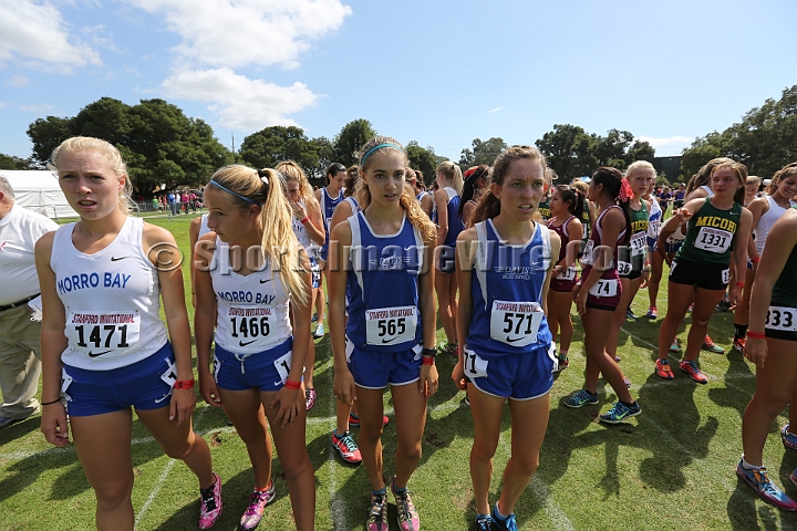 2014StanfordSeededGirls-271.JPG - Seeded girls race at the Stanford Invitational, September 27, Stanford Golf Course, Stanford, California.