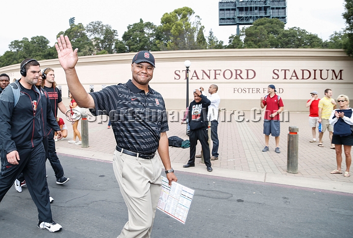 2014StanfordUSC-007.JPG - Sept. 6, 2014; Stanford, CA, USA; Stanford Cardinal  against the USC Trojans at  Stanford Stadium. USC defeated Stanford 13-10. 