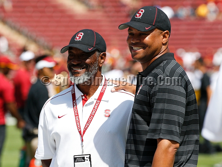 2014StanfordUSC-018.JPG - Sept. 6, 2014; Stanford, CA, USA; Stanford Cardinal  against the USC Trojans at  Stanford Stadium. USC defeated Stanford 13-10. 