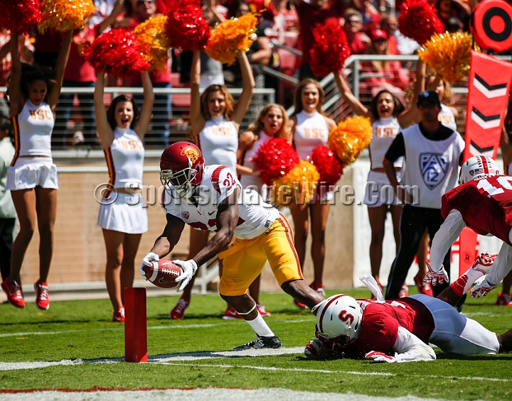 2014StanfordUSC-026.JPG - Sept. 6, 2014; Stanford, CA, USA; Stanford Cardinal  against the USC Trojans at  Stanford Stadium. USC defeated Stanford 13-10. 