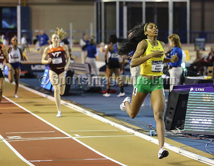 2016NCAAIndoorsSat-0136.JPG - Raevyn Rogers of Oregon (hip 4) won the womens 800m in 2:04.68 during the NCAA Indoor Track & Field Championships Saturday, March 12, 2016, in Birmingham, Ala. (Spencer Allen/IOS via AP Images)