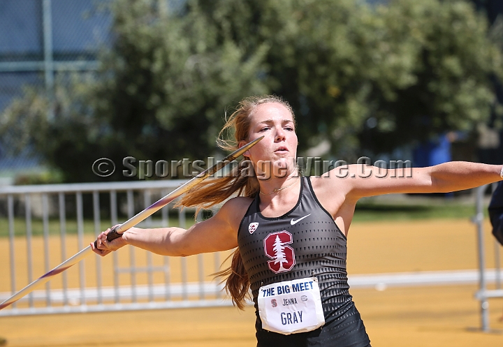 2018BigMeet-009.JPG - Apr 7, 2018; Berkeley, CA, USA; The 124nd Stanford vs California Big Meet, won by the Stanford men 100-63 and the women 115-47.